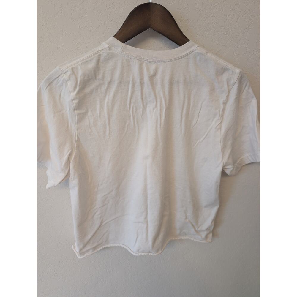 Social Culture Crop Lemon Print T shirt Sz M - Picture 3 of 5